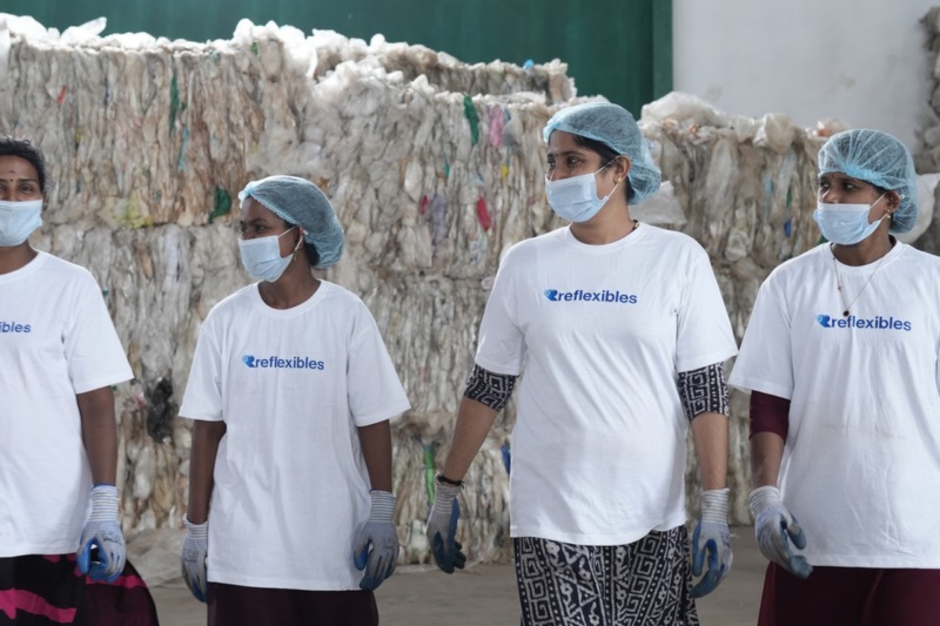 Reflexibles team at the recycling facility