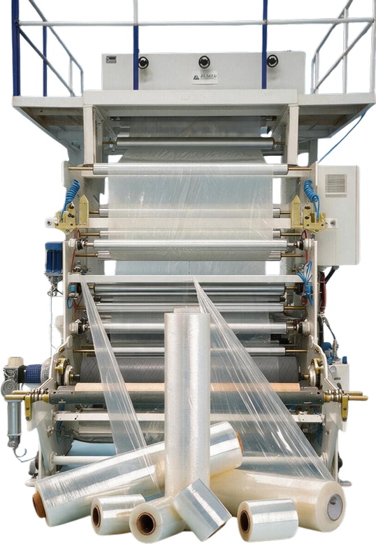 Blown film extrusion machine