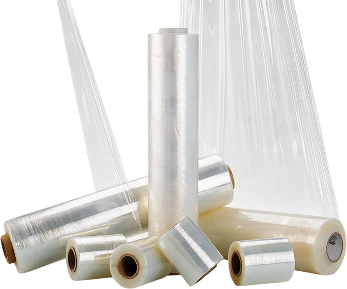 PCR PE stretch film rolls