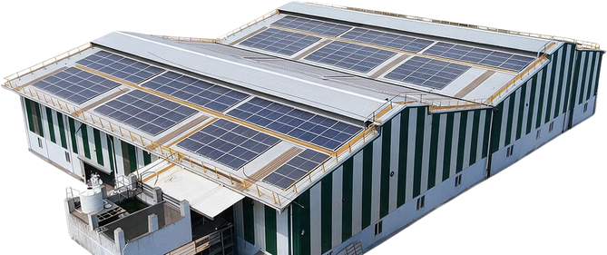 Reflexibles facility with 204 kW rooftop solar array