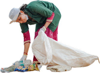 Collecting flexible plastic waste